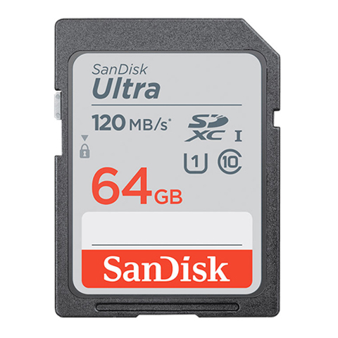 SANDISK CARTÃO ULTRA SD 64GB 120MB  C