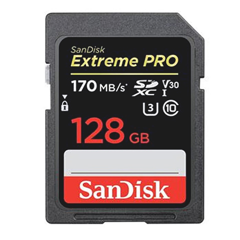 SANDISK CARTÃO EXTREME PRO SD 128GB 170MB c