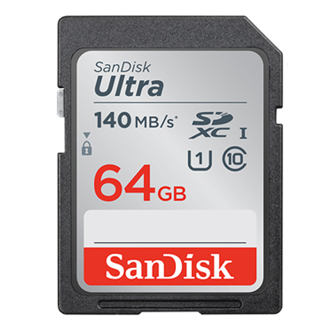 SANDISK CARTÃO ULTRA SD 64GB 140MB