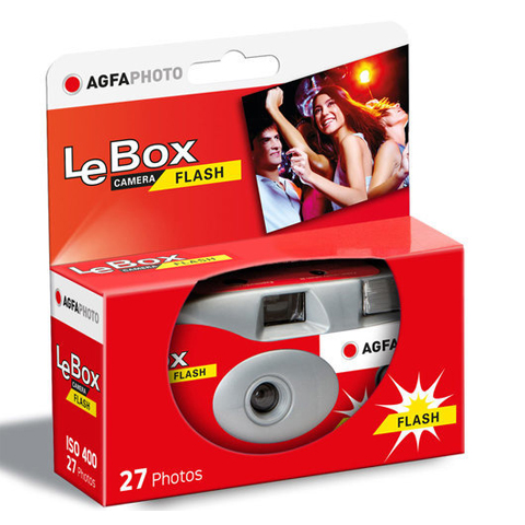 AGFA MÁQUINA LE BOX FLASH 27 FOTOS