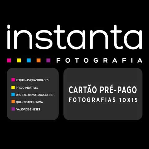 Cartão pré-pago 100 fotografias