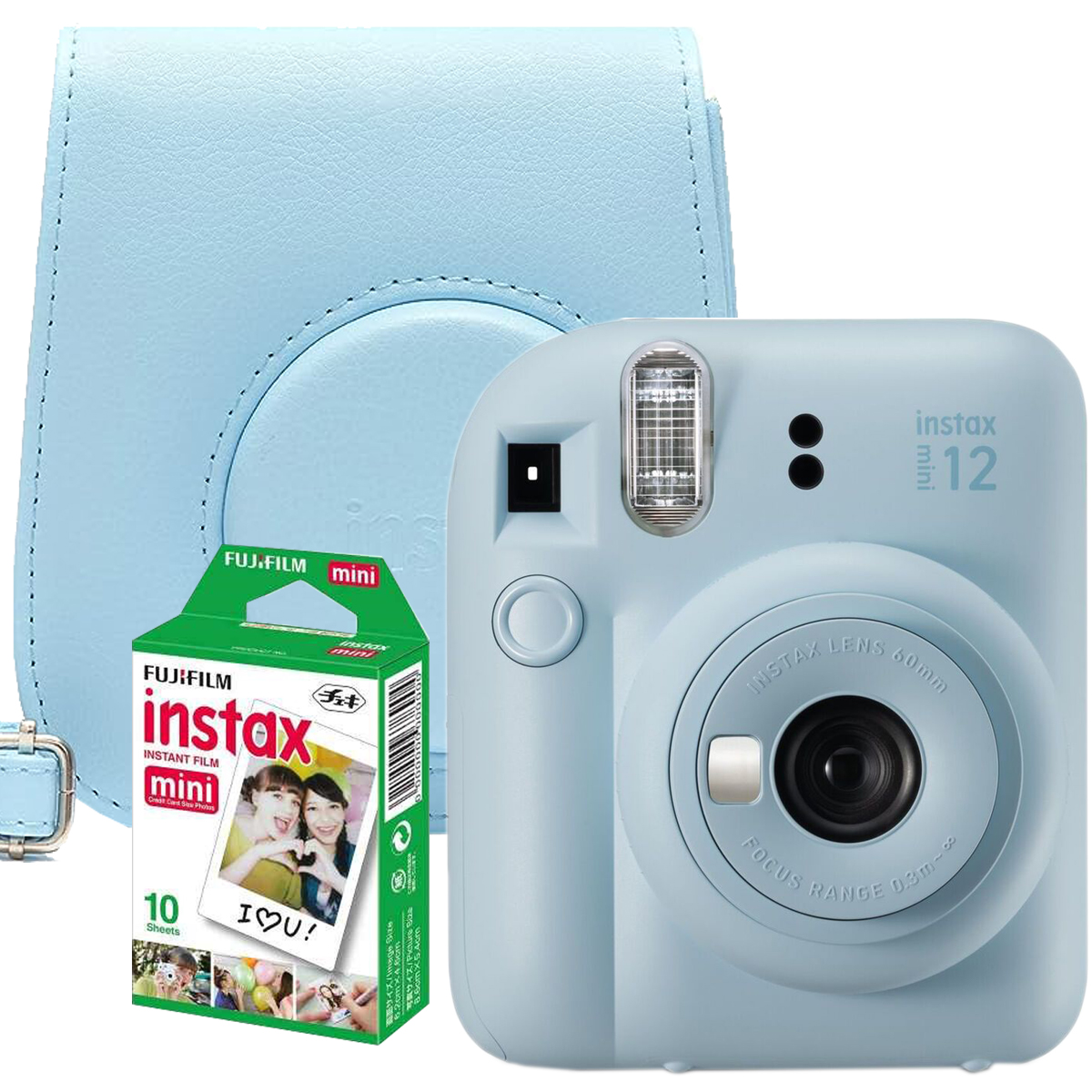FUJIFILM INSTAX MINI 12 BUNDLE (PASTEL-BLUE)
