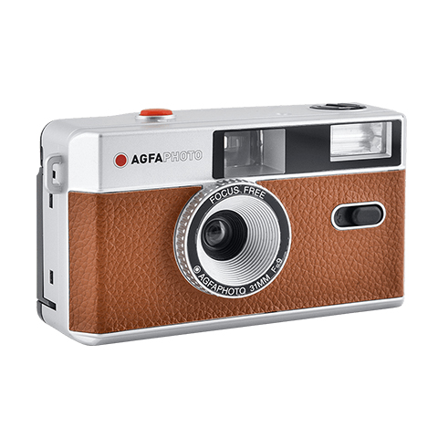 AGFA MÁQUINA 35MM FLASH+ESTOJO (CASTANHO)