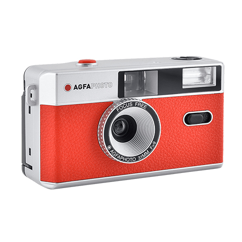 AGFA MÁQUINA 35MM FLASH+ESTOJO (VERMELHO)